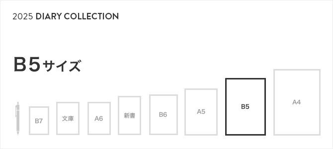 2025年版 手帳・ダイアリー B5サイズ