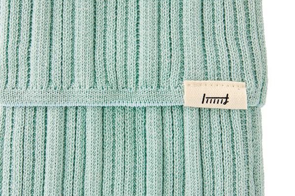 MIDORI Knitted Book Band with Pockets - Blue Green